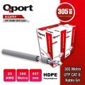 QPORT Q-CAT6Y 305M UTP 0,57MM CAT6 23 AWG GRI KABLO