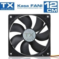 TX TXCCF12BK 12cm Kasa Fanı Siyah