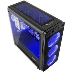 Genesis Irid 300 Blue Mid Tower Kasa Siyah PSU YOK