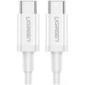 UGREEN USB-C 60W 3A QC PD HIZLI ŞARJ KABLOSU 1 MT BEYAZ 60518
