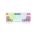 REDRAGON K617 FIZZ RGB RED SWITCH MEKANİK OYUNCU KLAVYESİ BEYAZ/GRİ