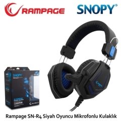 Snopy Rampage SN-R4 Mikrofonlu Kulaklık Siyah