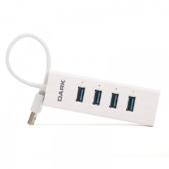 Dark Connect Master 4 Port USB 3.0 Hub Beyaz