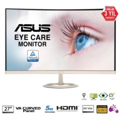 Asus 27 VZ27VQ LED Curved Monitör Gold-Siyah 5ms