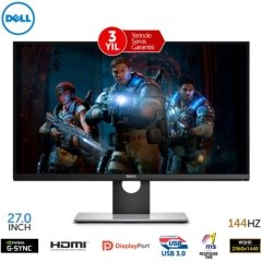 Dell 27 S2716DG Gaming Monitör 1ms 144Hz G-Sync