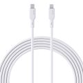 AUKEY CB-NCL1-WH NAYLON ÖRGÜLÜ 3A 480MBPS TYPE-C LIGHTNING KABLOSU 1.8MT