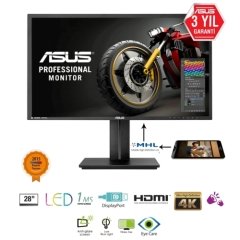 Asus 28 PB287Q 1MS LED 4K UHD Siyah Monitör